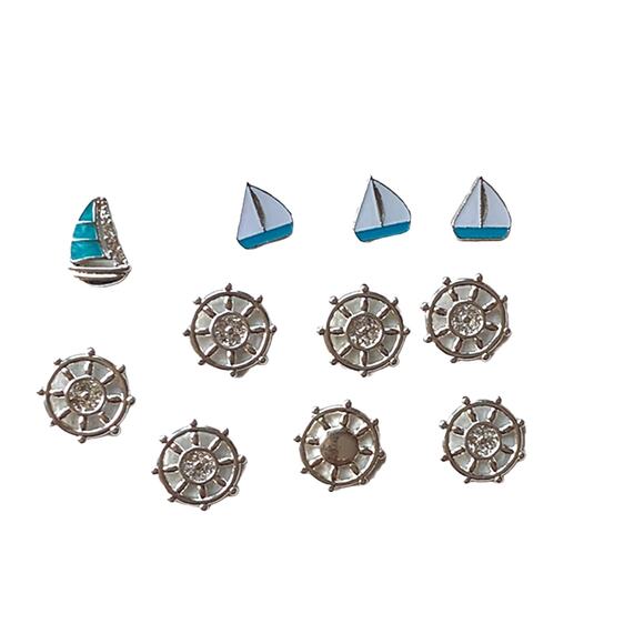 Lot 100+ Floating Locket Jewelry 7mm Charms Travel Vacation Beach Cruise USA New - Picture 3 of 12